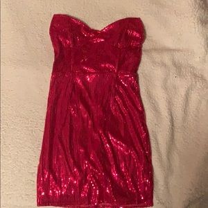 Pink Sparkly mini dress